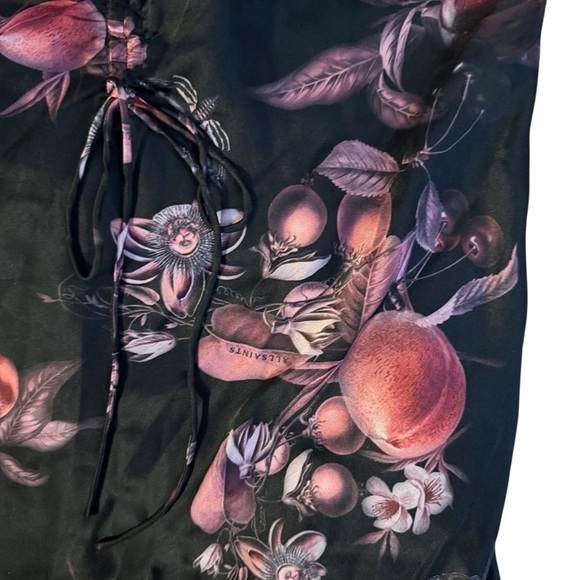 ALLSAINTS Alexia Soleil Dress in Dark Cherry Pink Size 10 - Picture 5 of 7